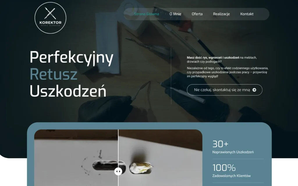 Strona Retusz Uszkodzeń
